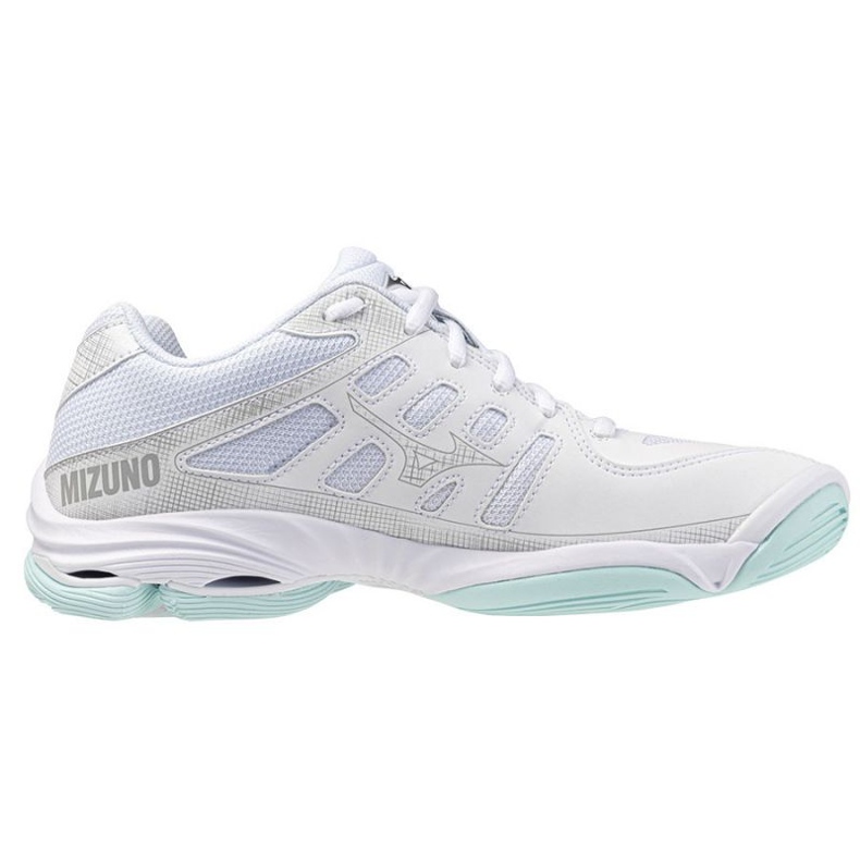 Tensione d'onda Mizuno 2 V1GC246045 SCARPE VOLLEYBALL bianca
