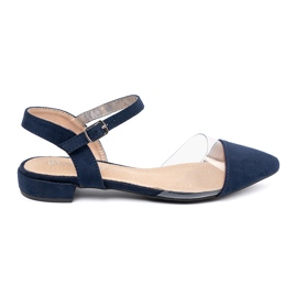 Goodin Sandali blu navy con dita coperte