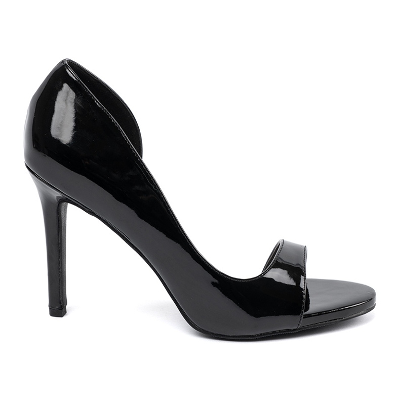 Goodin Pompe dipinte con dita nere dita nude nero