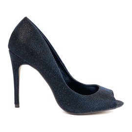 Seastar Pompe broccato della marina con dita nude blu