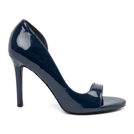 Goodin Pompe blu navy con dita nude