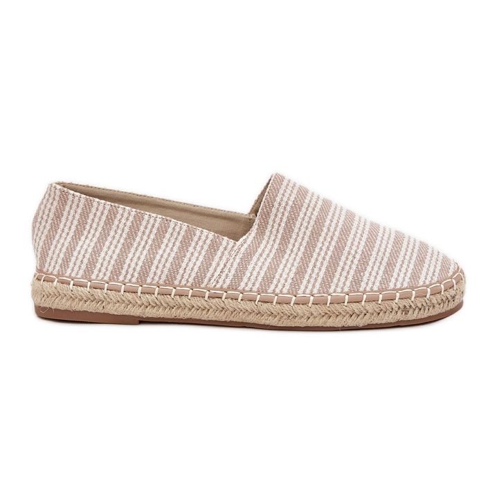 Espadrille maschili con treccia beige
