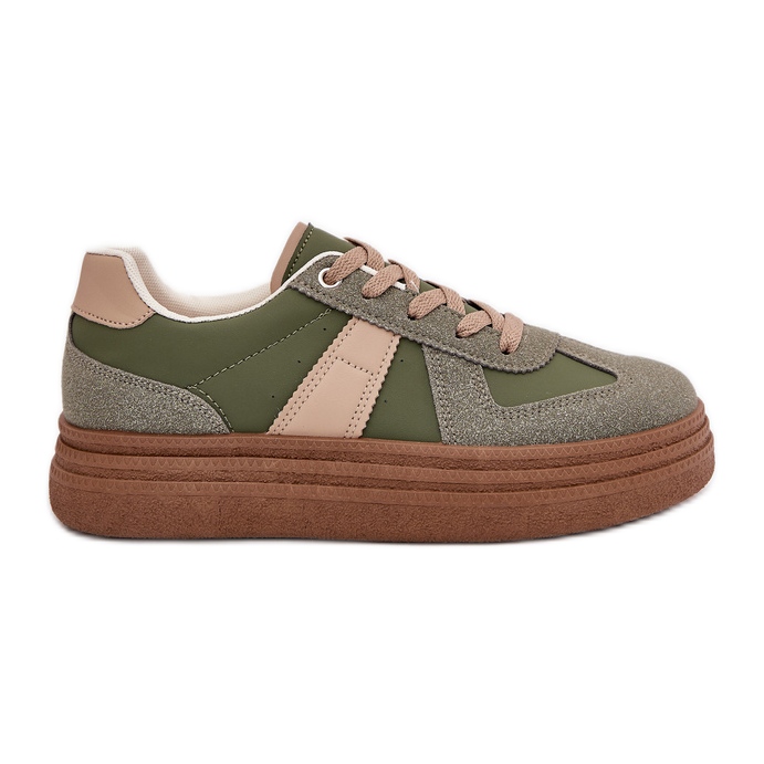 Sneakers Platform da Donna, Verde