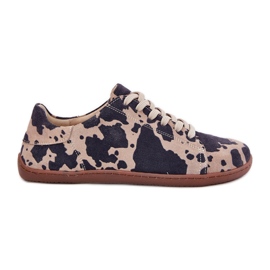 Sneaker in pelle scamosciata femminile a Zazoo N1120 Brown-Beige marrone