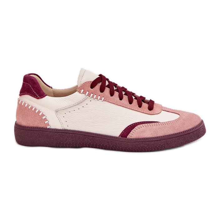 Sneaker in pelle da donna Zazoo N1202 Pink rosa
