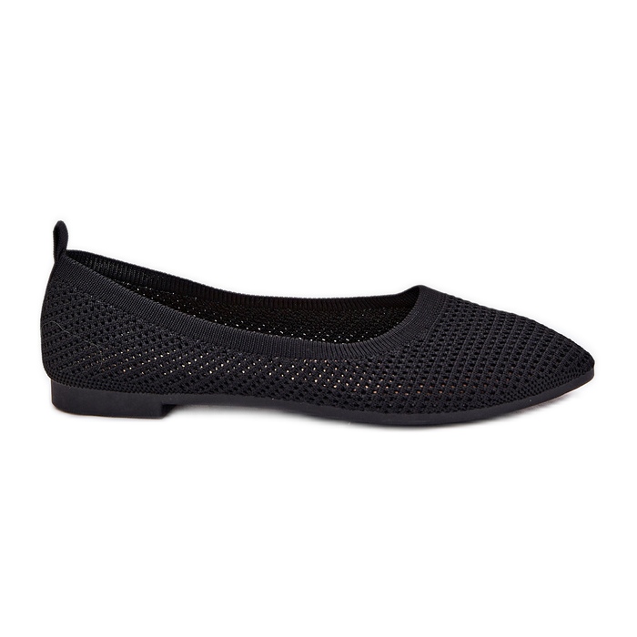 Materiale da donna Mesh Ballerinas Black nero