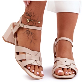 Sandali classici Tacchi alti nebbiosi beige