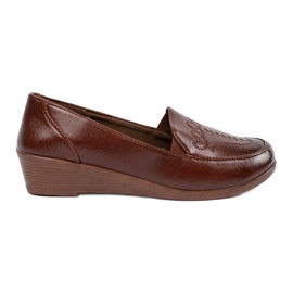 Scarpe da inserzione classiche marroni marrone