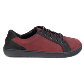 Olivier Scarpe in pelle da donna Joker 910J Borgogna rosso