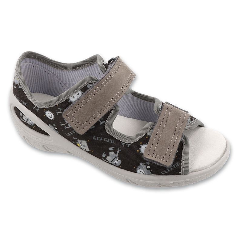 Slifori per bambini di Befado PU 063x025 Inserto in pelle nero