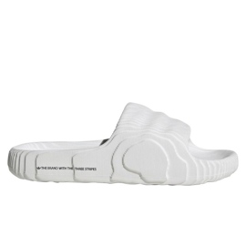 Flip femminile/maschile adidas Adilelette 22 Crystal White con una suola bianca profilata comoda (HQ4672)