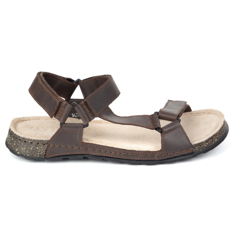 Olivier Sandali in pelle maschile wasak 0243w marrone