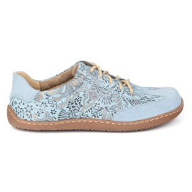 Olivier Scarpe minimaliste in pelle a piedi nudi 1287 blu 1287