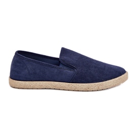 Boto Sneaker maschili di espadrilles con eco scamosciata marina Lunaria blu