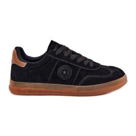 Sneakers in pelle scamosciata femminile Big Star RR274851 Sistema hi-polestro nero