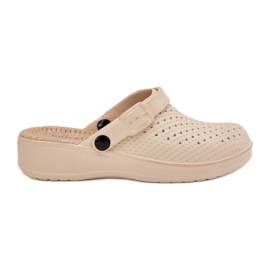 EVento Faylina Fayline FOAN SLIPERS WOMEN'S PLOGS beige