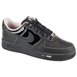 Nike Air Force 1 07 Basso Pacchetto Parigi Patentto M HV6226-001 Scarpe nero