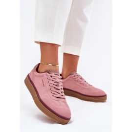 Sneakers in pelle scamosciata femminile Big Star di Daniel Lopez SS2D4010 Pink rosa