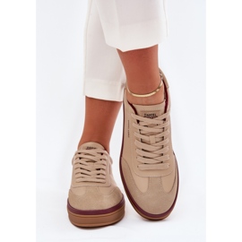 Sneakers in pelle femminile Big Star di Daniel Lopez SS2D4007 Beige