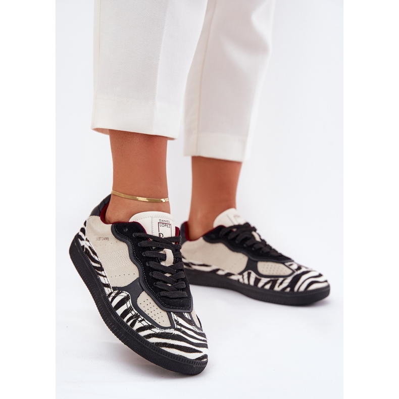 Sneaker da donna Big Star di Daniel Lopez SS2D4015 Zebra Beige