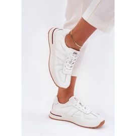 Scarpe sportive in pelle femminile sneaker Big Star di Daniel Lopez SS2D4042 White bianca