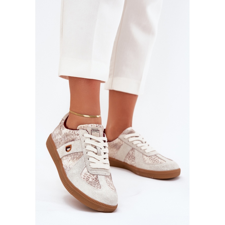 Sneaker femminile Big Star di Daniel Lopez SS2D4032 Animal Beige Pattern