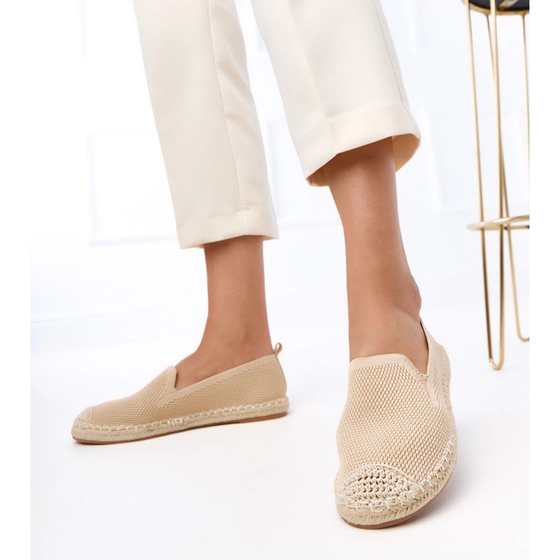 Beige Espadrilles sulla piattaforma Luna