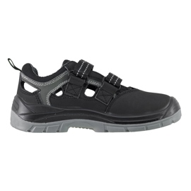 Sandali per scarpe da lavoro con velcro con sollevamento in metallo urgente 352/s1 nero