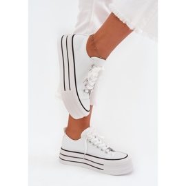 Boto Sneaker femminili sull'enorme piattaforma White Marinae bianca