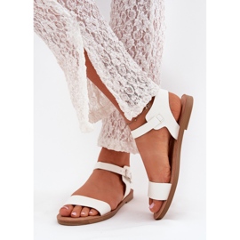Boto Piatto -sandali da donna a ruote eco in pelle eco kivara bianco