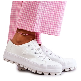 Sneaker da donne dipinte Big Star KK274045 White bianco