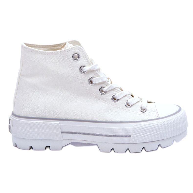 Sneaker femminili sulla piattaforma bianca Big Star LL274156