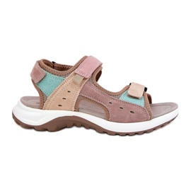 Sandali in pelle femminile McKeylor 95347 beige