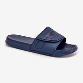 Flip-flop maschile con velcro 4FMM00FFLIM091-31s Blue Navy