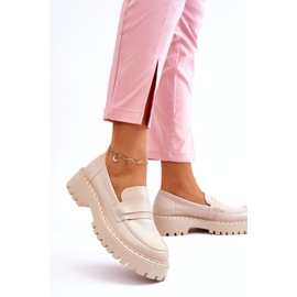 Women's Big Star LL274457 Mocassini in pelle beige