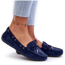 Mocassini blu navy ecologici
