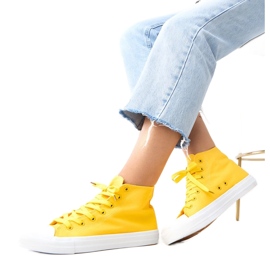 Sneaker alte gialle Ghan giallo