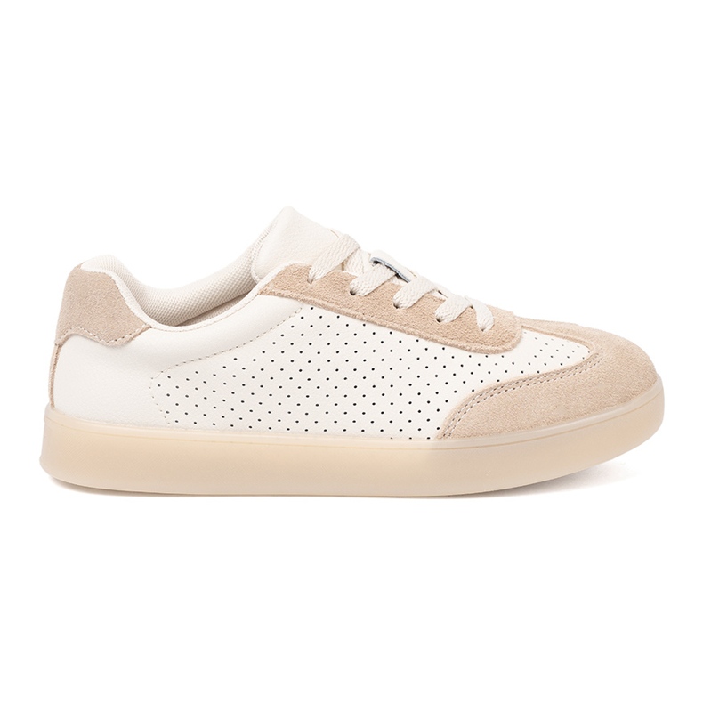 Sergio Leone Sneaker da donna Openwork Light Beige