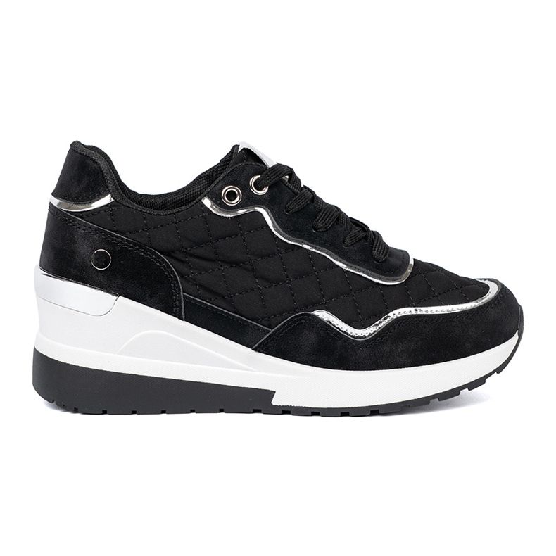 Shelvt Sneakers con zeppa da donna nere nero