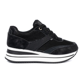 Shelvt Moderne sneaker nere con inserti lucenti nero