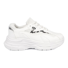 Shelvt Scarpe sportive bianche con accento decorativo bianco