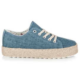 Kylie Espadrillas sulla piattaforma blu