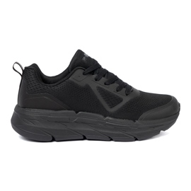 Shelvt Scarpe da uomo sportive nere con mesh McArthur nero