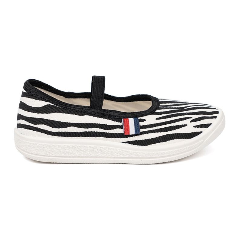 Shelvt Sneaker a luce in bianco e nero inserite con un motivo zebra