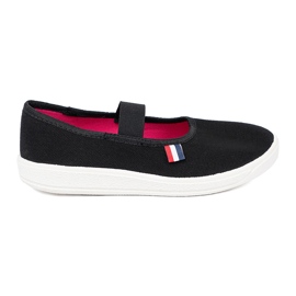 Shelvt Scarpe nere leggere con una cintura flessibile nero