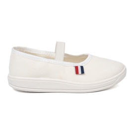 Shelvt Scarpe bianche leggere con una cintura flessibile bianco