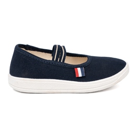 Shelvt Scarpe blu navy leggera con cinturino flessibile