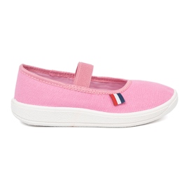 Shelvt Scarpe rosa chiaro con una cintura flessibile