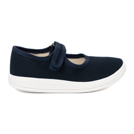 Shelvt Sneaker per bambini con velcro blu navy