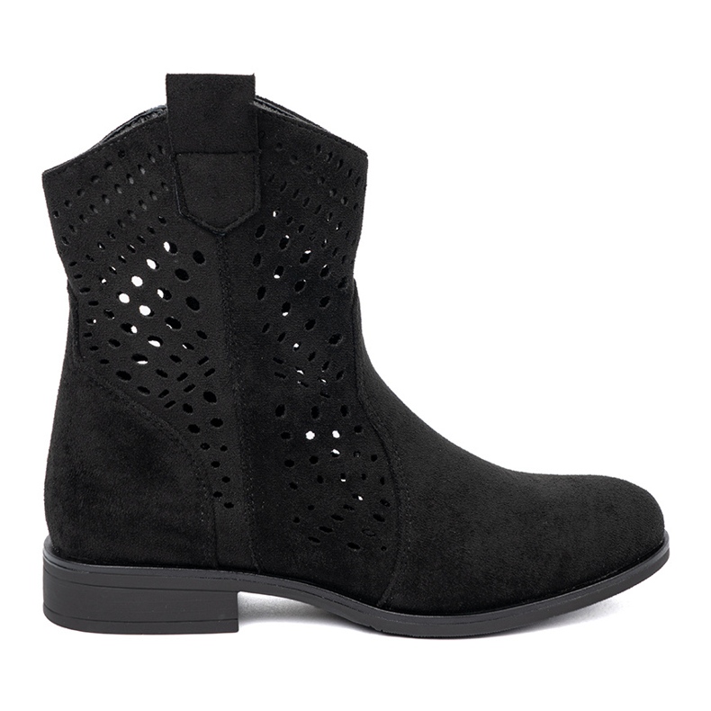 Seastar Stivali di lavoro open neri in stile cowboy nero